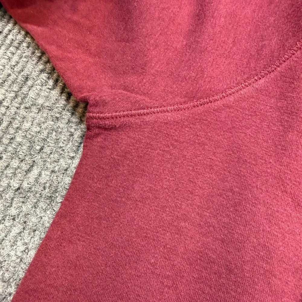 Polo Ralph Lauren Mens L Red Quarter Zip Sweater Pony Logo‎ Pullover